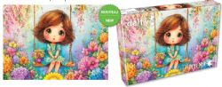 DELFY CASSE-TÊTE 1000 PIÈCES - BALANÇOIRE PARMI LES FLEURS (SWING AMONG BLOSSOMS) #DE-26023 (0226)